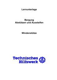 AbstÃ¼tzen und Aussteifen - WindenstÃ¼tze - THW Ortsverband ...