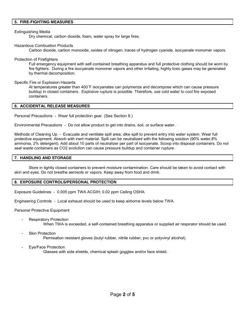 1530 Specifications, Warranty & MSDS - Bolick Distributors