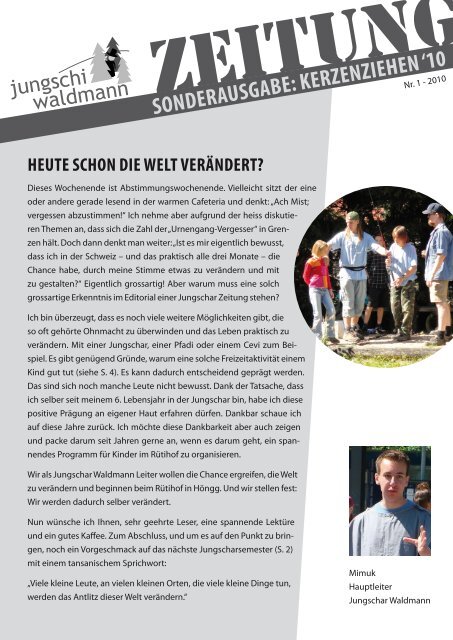 SONDERAUSGABE: KERZENZIEHEN '10 - FEG ZÃ¼rich-Helvetiaplatz