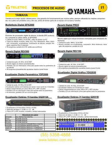 I -Audio Bafles, Amplificadores y Procesos - Teletec de México SA ...