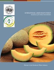 Women in the Honduran Melon Industry - International Labor Rights ...