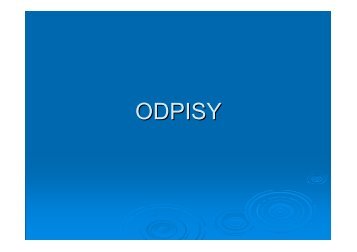 ODPISY