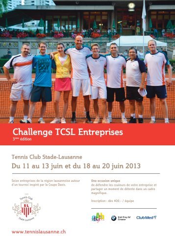 Challenge TCSL Entreprises - Tennis Club Stade Lausanne