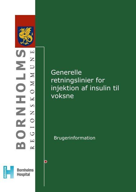 Generelle retninglinier for injektion af insulin til voksne - Bornholms ...