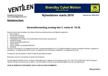 X - BrÃ¸ndby Cykel Motion