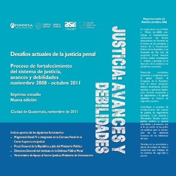 Justicia: Avances y Debilidades (nov2008-oct2011) - AsociaciÃ³n de ...