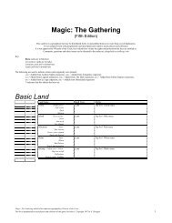 Magic 5th Edition Card List - Crystal Keep
