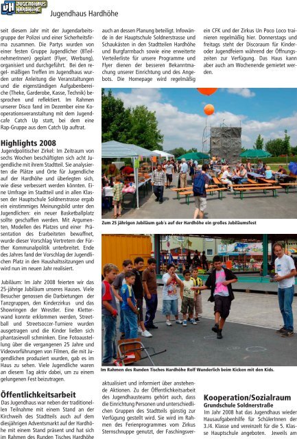 Jahresbericht der Jugendarbeit - Stadt Fürth
