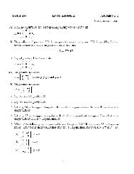 MATH 235 Linear Algebra II Assignment 4 Due: October 6, 2004 1 a ...