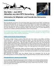 Die Volte Ã¢Â€Â“ Juni 2012 Aktuelles aus dem RFV Herrenberg ...