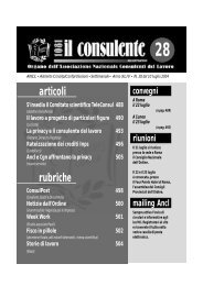 N. 28 del 10 luglio 2004 498 il consulente 1081 - Ancl