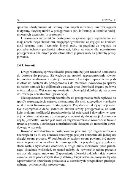 SprawiedliwoÅÄ proceduralna w postÄpowaniu przed organem ...