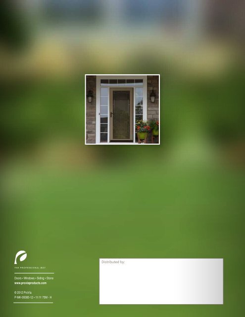 Storm Door Catalog - ProVia