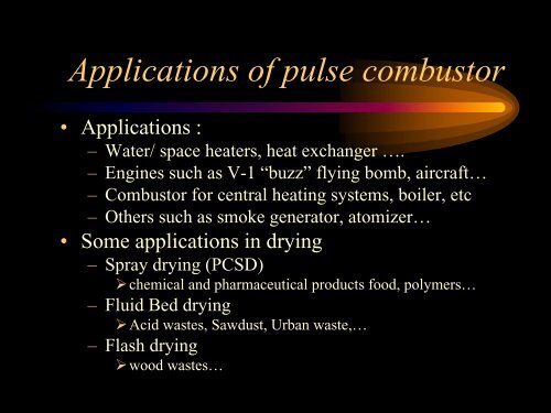 Basics of Pulse Combustion Technology