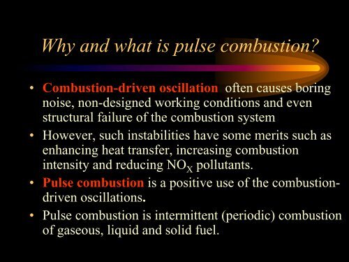 Basics of Pulse Combustion Technology