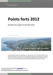 Points forts 2012 - Lausanne Région