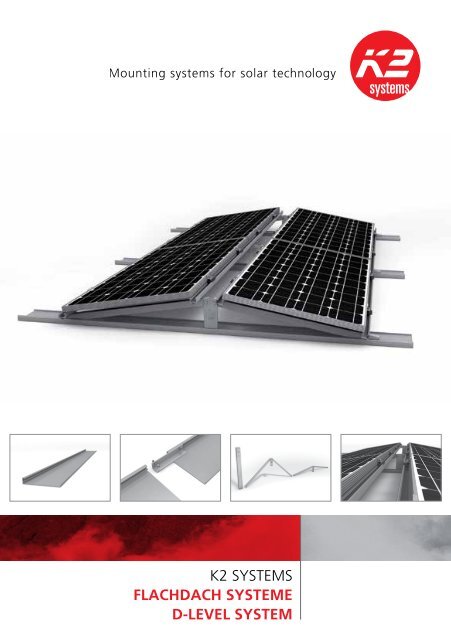 K2 SyStemS FLACHDACH SYSTEME D[LEVEL SYSTEM - Solarkauf