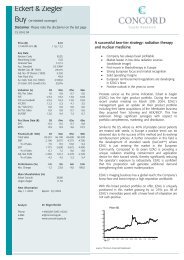 Concord Equity Research - Eckert & Ziegler Strahlen