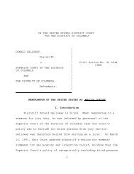 Galloway v. Superior Court of the District of Columbia - ADA.gov