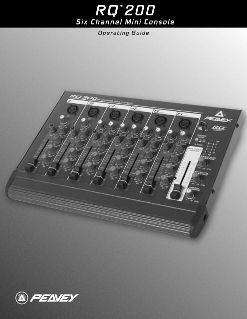 Peavey RQ 200 Six Channel Mini Console | eBay