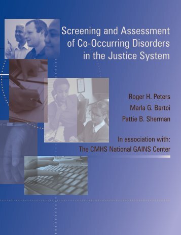 Screening and Assessment of Co-Occurring Disorders in the Justice ...