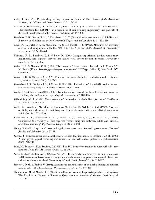 Screening and Assessment of Co-Occurring Disorders in the Justice ...