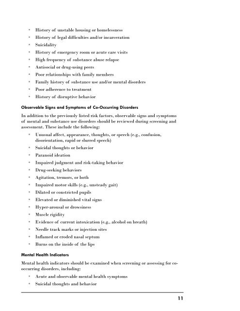 Screening and Assessment of Co-Occurring Disorders in the Justice ...