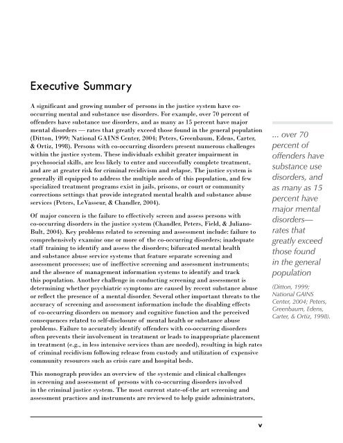 Screening and Assessment of Co-Occurring Disorders in the Justice ...