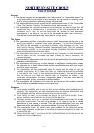 Camping Code of Conduct - Northern Kite Group