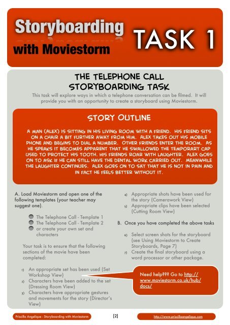 Storyboarding with Moviestorm - Digital Learning Environments