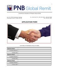 APPLICATION FORM - Philippine National Bank
