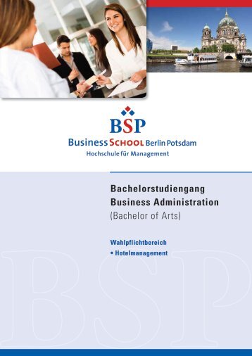 Bachelorstudiengang Business Administration (Bachelor of Arts)