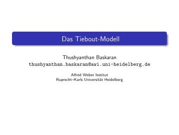 Das Tiebout-Modell - Alfred-Weber-Institut für ...
