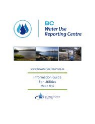 BC Water Use Reporting Centre - Okanagan Basin Water Board
