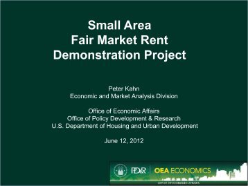 Powerpoint: Small Area Fair Market Rent Demonstration Project
