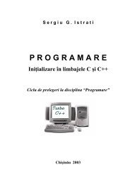 Iniţializare în limbajele C şi C++ - Istrati