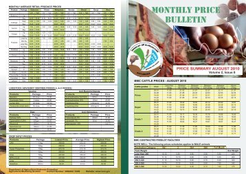 monthly price bulletin