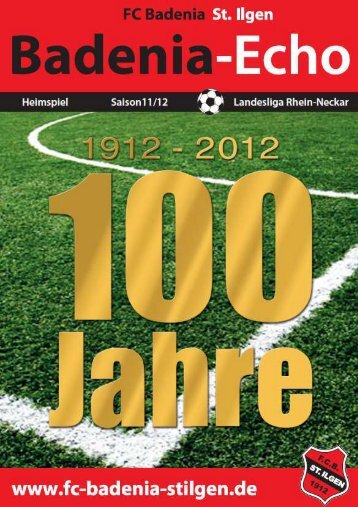 Stadionheft Ausgabe 7 - FC Badenia St. Ilgen