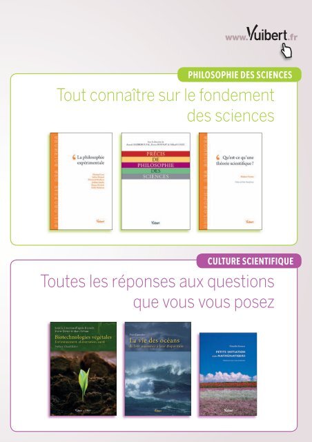 Catalogue Sciences 2011 - Vuibert