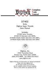 DT402 Manual v4.30 1009k.qxd - Digitrax, Inc.