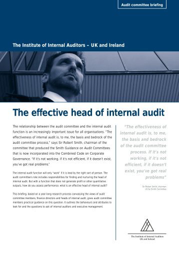 The effective head of internal audit - Ealing Council