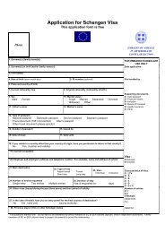 Application for Schengen Visa