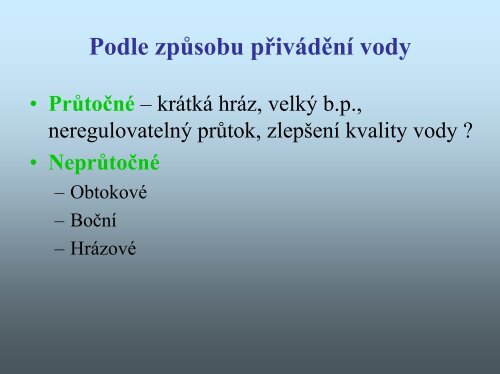 6 - Katedra hydromelioracÃ­ a krajinnÃ©ho inÅ¾enÃ½rstvÃ­ - ÄVUT