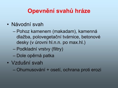 6 - Katedra hydromelioracÃ­ a krajinnÃ©ho inÅ¾enÃ½rstvÃ­ - ÄVUT