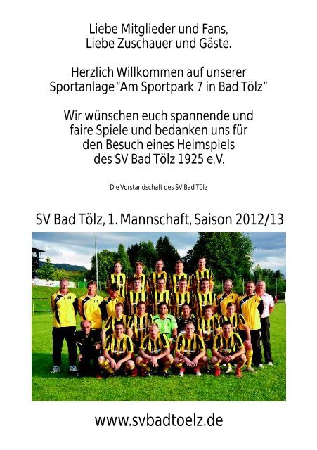 TSV Neuried - SV Bad Tölz (2:0) - SV Bad Tölz 1925 eV