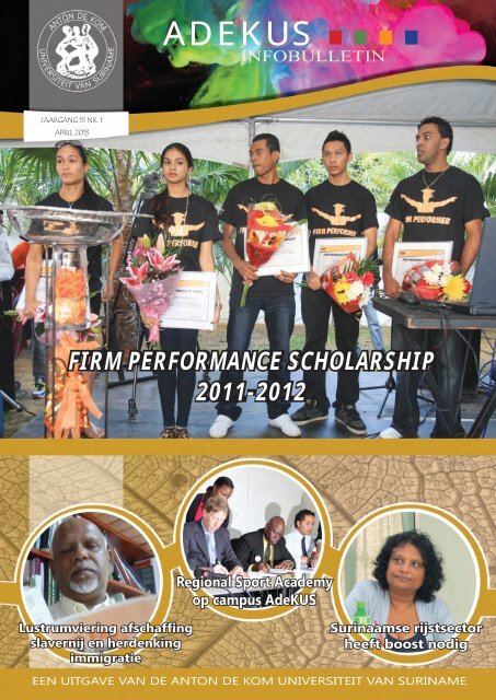 AdeKUS Infobulletin - Anton de Kom University of Suriname