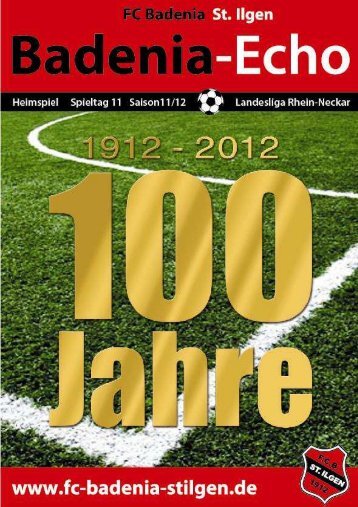 Stadionheft Ausgabe 5 - FC Badenia St. Ilgen