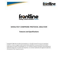 SERIALTEST COMPROBE PROTOCOL ANALYZER Features and ...