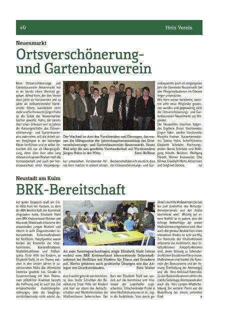 VdK-Ortsverband - Mein Verein - Nordbayerischer Kurier