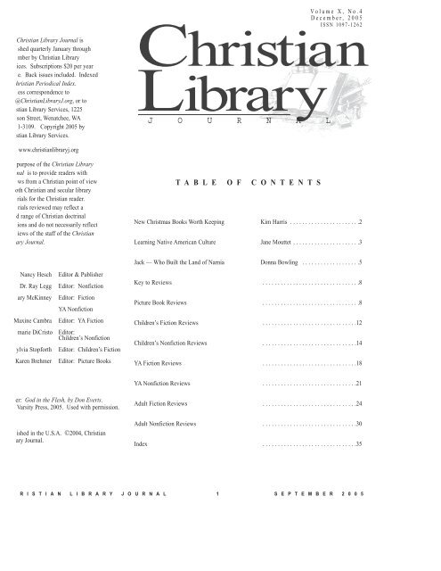 PDF - Christian Library Journal